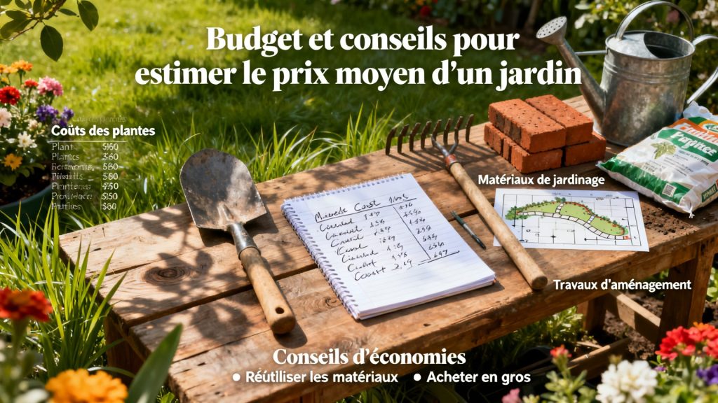 Budget et conseils pour estimer le prix moyen d'un jardin avec texte