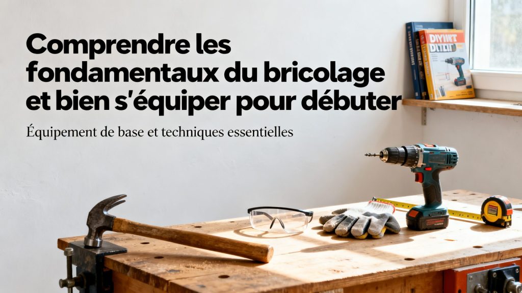 Comprendre les fondamentaux du bricolage et bien s'équiper pour débuter avec du texte