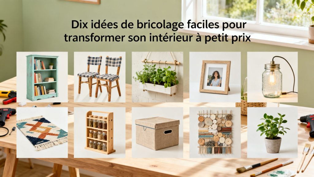 Dix idées de bricolage faciles pour transformer son intérieur à petit prix avec texte