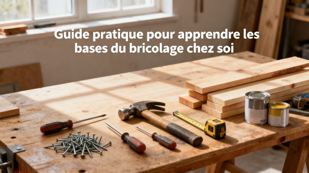 Guide pratique pour apprendre les bases du bricolage chez soi avec texte