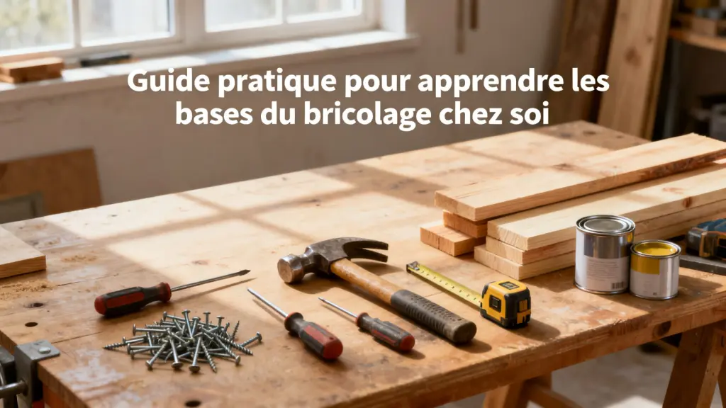 Guide pratique pour apprendre les bases du bricolage chez soi avec texte