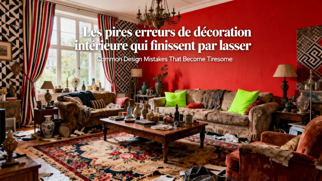 Les pires erreurs de décoration intérieure qui finissent par lasser.