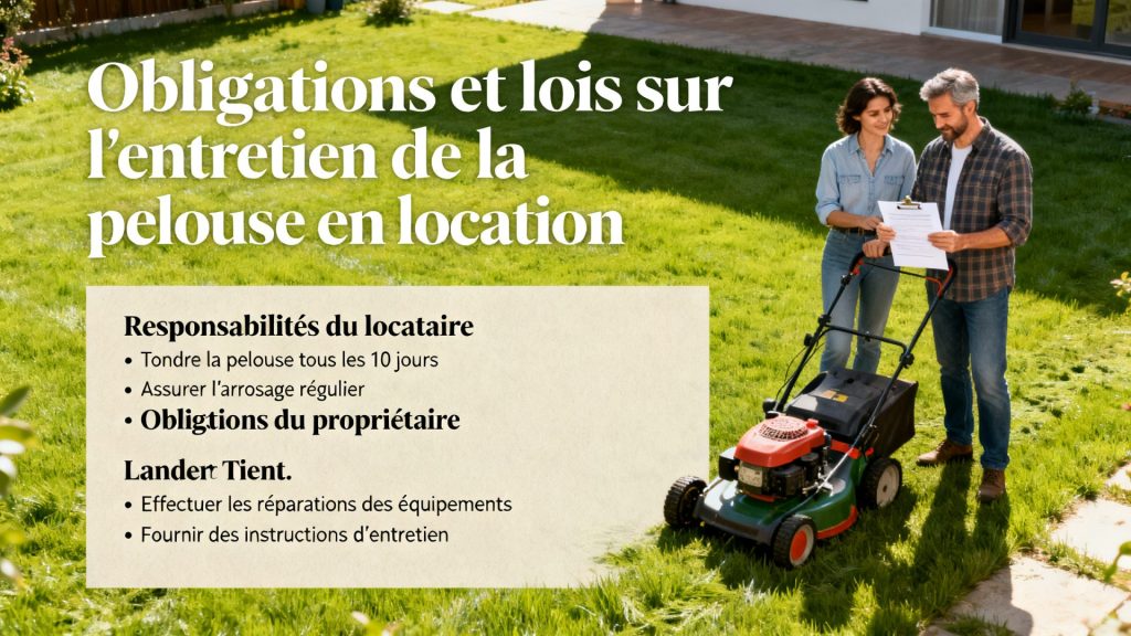 Obligations et lois sur l'entretien de la pelouse en location avec texte