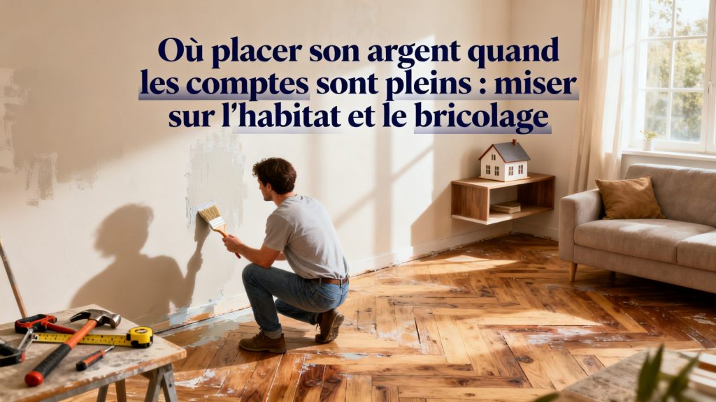 Où placer son argent quand les comptes sont pleins : miser sur l'habitat et le bricolage avec texte