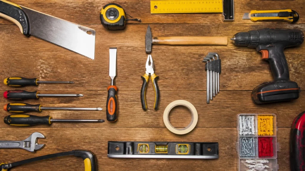 Les outils indispensables pour un bricoleur à la maison sans aucun texte