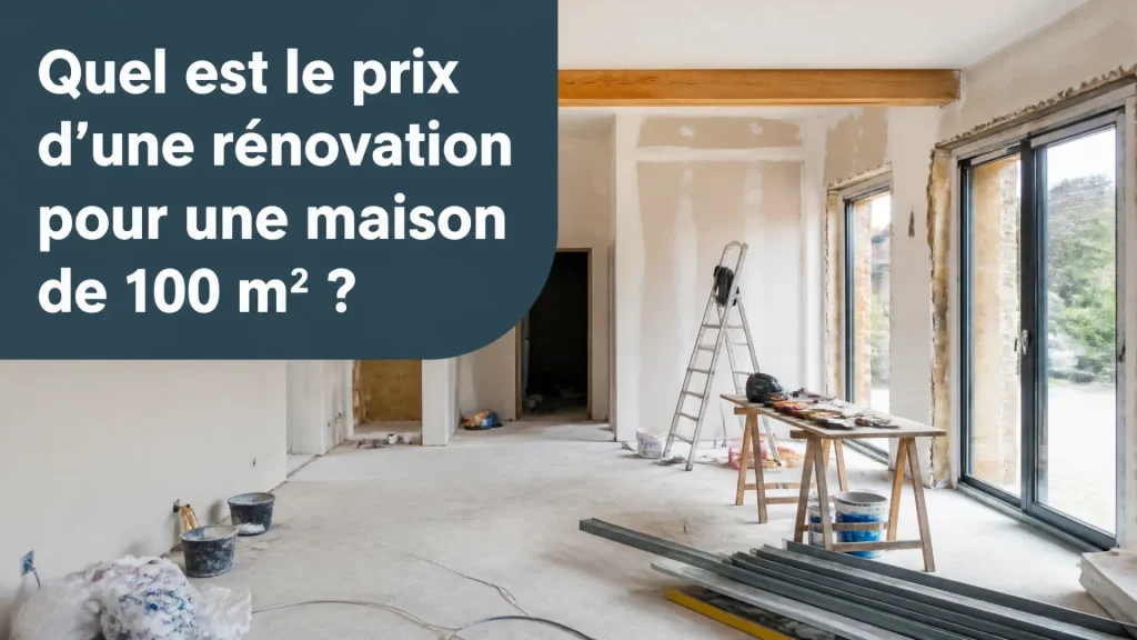 Quel est le prix d’une rénovation pour une maison de 100 m² ?