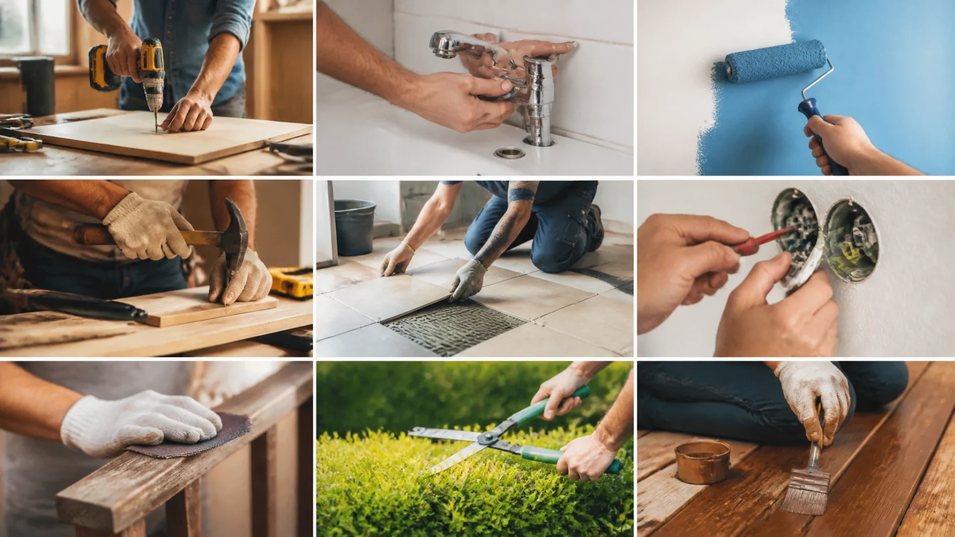 Quels sont les types de bricolage ? Guide complet des travaux à réaliser soi-même