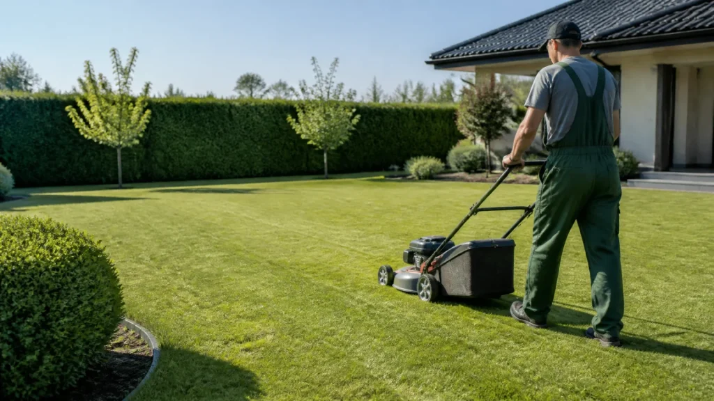 Quel est le prix moyen de la tonte de pelouse pour 1000 m² ?